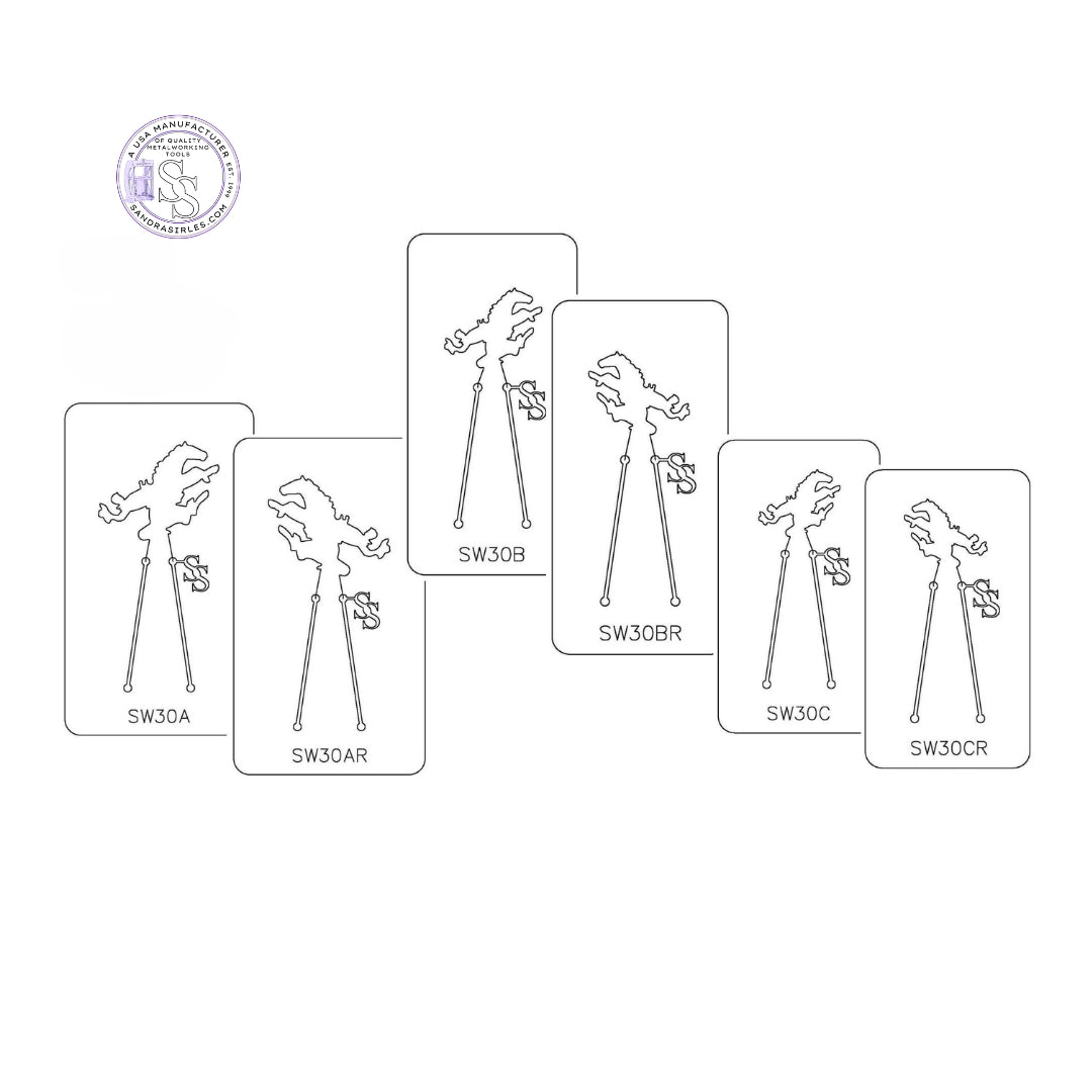 PANCAKE DIE SW30 SW HORSE/COWBOY LEFT OR RIGHT